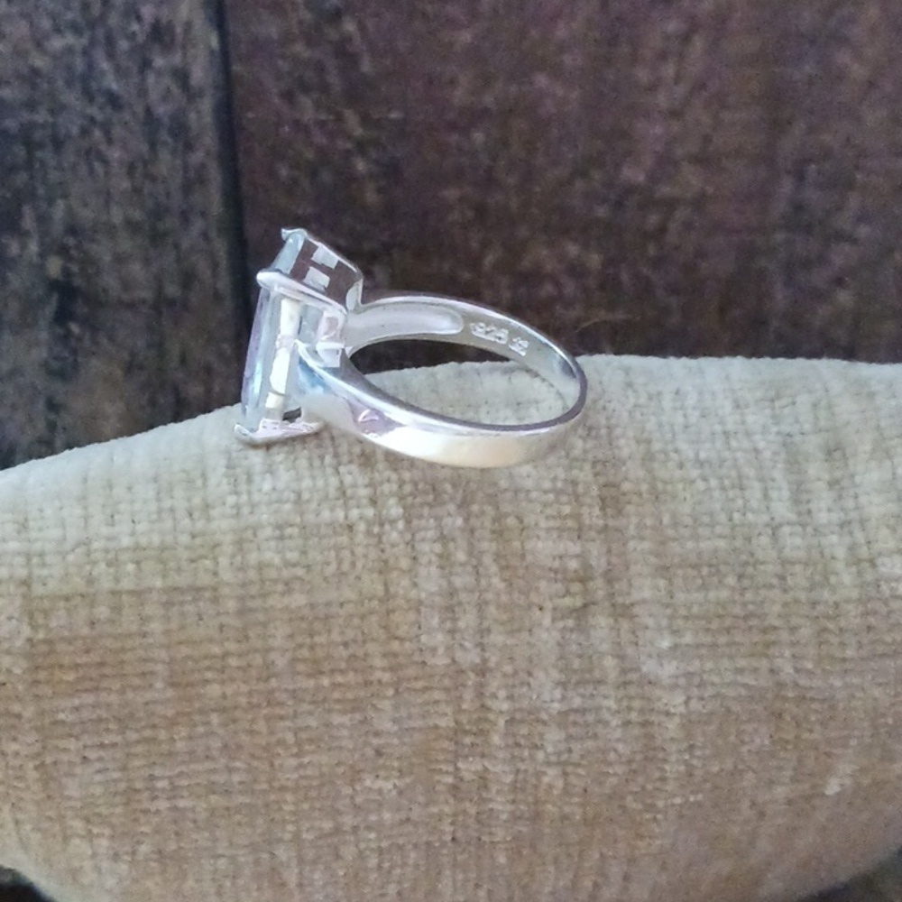 Rhinestone Silver Ring - Picture 4 of 11